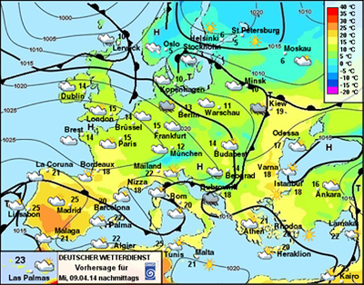 Wetter / Temperaturen Europa