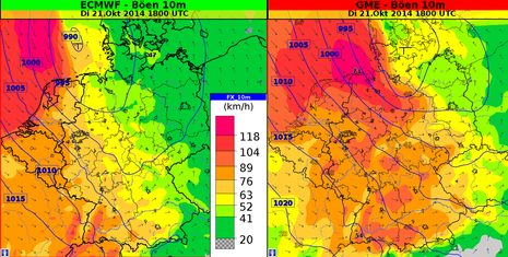 Mit der neuen Woche gibt es einen Wetterumschwung. Mit viel Wind, Regen und kühleren Temperaturen 