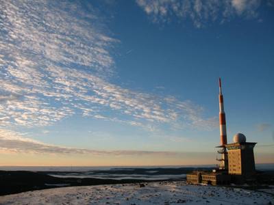 Blick vom Brocken während einer Inversionswetterlage