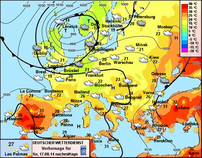 Europawetter heute