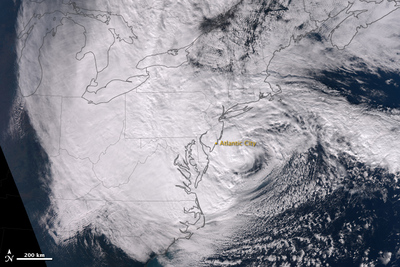 Hurrikan Sandy vor der US-Ostküste