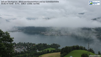 Wetter in der Region Zell am See heute Vormittag